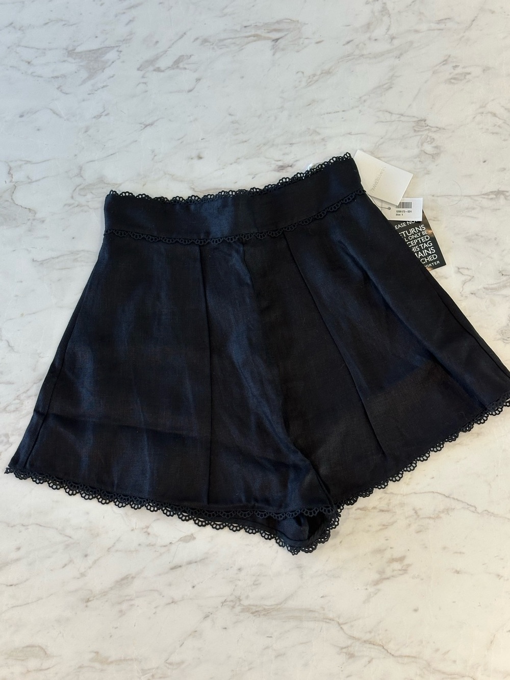 Zimmermann Kirra Trim Shorts Black size AU 1